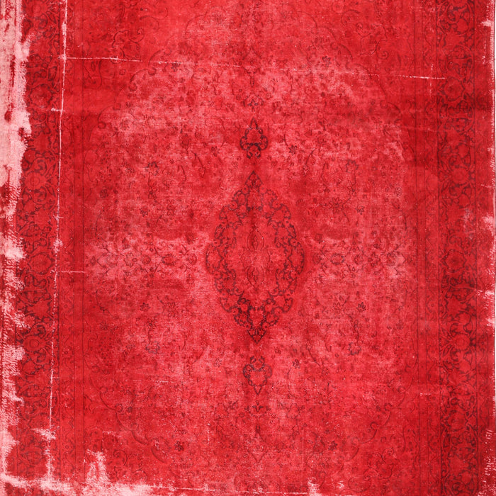 Machine Washable Traditional Red Rug, wshtr781