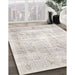 Machine Washable Traditional Dark White Beige Rug in a Family Room, wshtr782