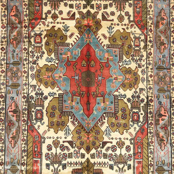 Traditional Dark Sienna Brown Persian Rug, tr783