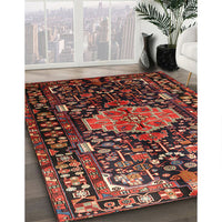 Traditional Saffron Red Persian Rug, tr784