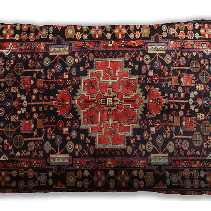Traditional Classic Rectangular Saffron Red Lumbar Throw Pillow, 13 inch by 19 inch, lbtr784