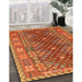 Traditional Orange Southwestern Rug in Family Room, tr785