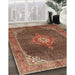 Machine Washable Traditional Saffron Red Rug in a Family Room, wshtr787