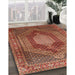 Machine Washable Traditional Tomato Red Rug in a Family Room, wshtr788
