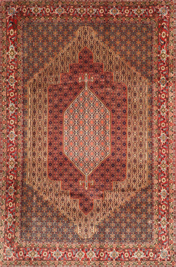 Machine Washable Traditional Tomato Red Rug, wshtr788