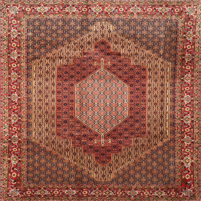 Square Traditional Red Persian Rug, tr788