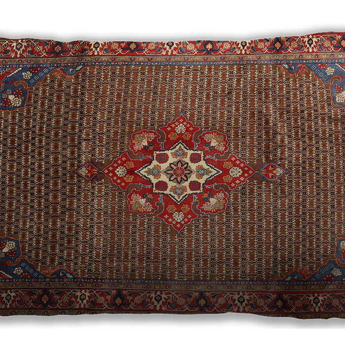 Traditional Classic Rectangular Saffron Red Lumbar Throw Pillow, 13 inch by 19 inch, lbtr789