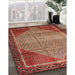Machine Washable Traditional Tomato Red Rug in a Family Room, wshtr790
