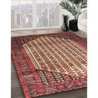 Traditional Saffron Red Persian Rug, tr792