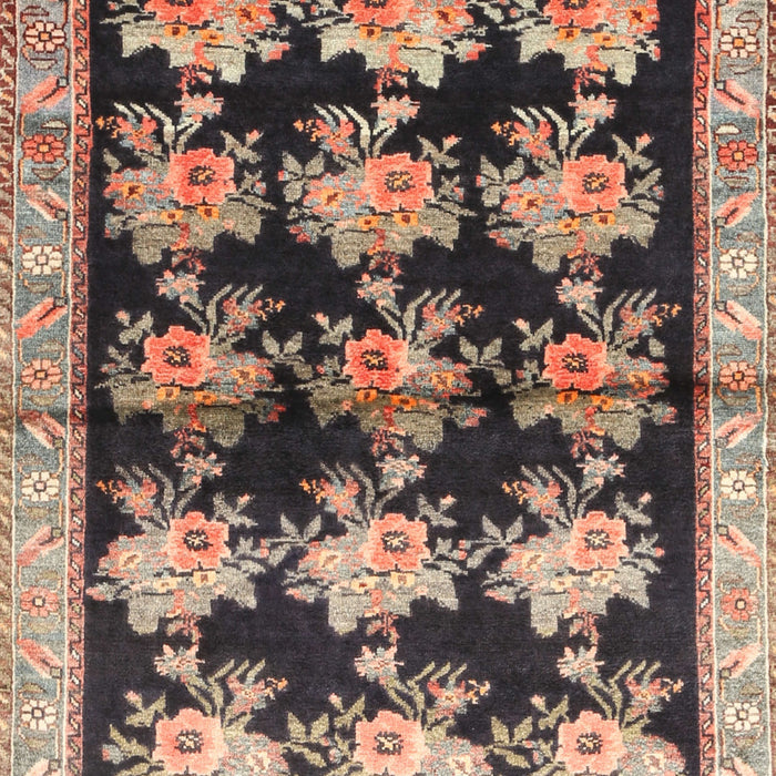 Traditional Dark Brown Persian Rug, tr793