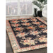 Machine Washable Traditional Dark Brown Rug in a Family Room, wshtr793