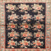 Square Traditional Dark Brown Persian Rug, tr793