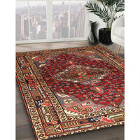 Traditional Saffron Red Persian Rug, tr794