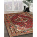 Machine Washable Traditional Saffron Red Rug in a Family Room, wshtr794