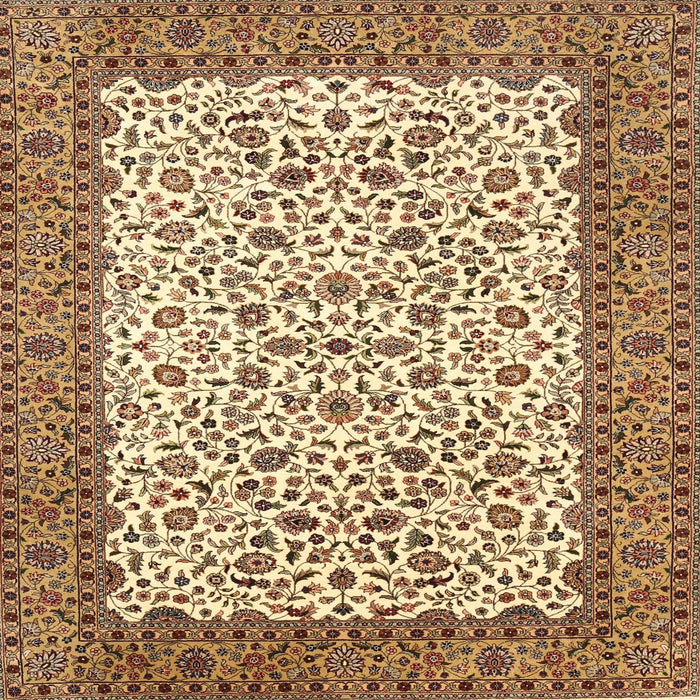 Square Traditional Saddle Brown Persian Rug, tr795