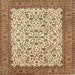 Square Traditional Saddle Brown Persian Rug, tr795