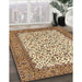 Machine Washable Traditional Saddle Brown Rug in a Family Room, wshtr795