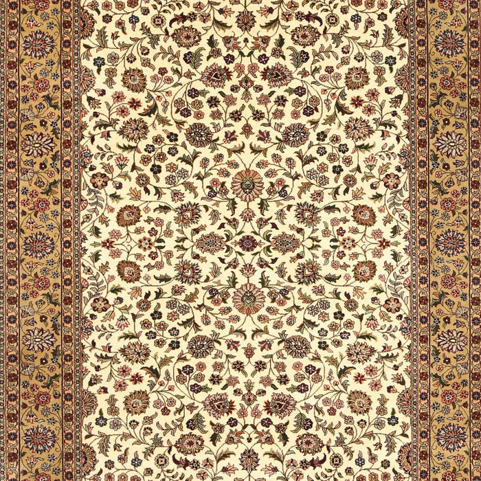 Machine Washable Traditional Saddle Brown Rug, wshtr795