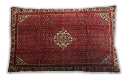 Traditional Classic Rectangular Rust Pink Lumbar Throw Pillow, 13 inch by 19 inch, lbtr796