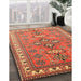 Traditional Brown Persian Rug in Family Room, tr797