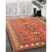 Machine Washable Traditional Peru Brown Rug in a Family Room, wshtr797