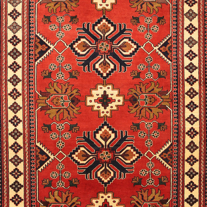 Traditional Bronze Brown Geometric Rug, tr798