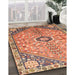 Machine Washable Traditional Sand Brown Rug in a Family Room, wshtr801