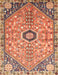 Machine Washable Traditional Sand Brown Rug, wshtr801