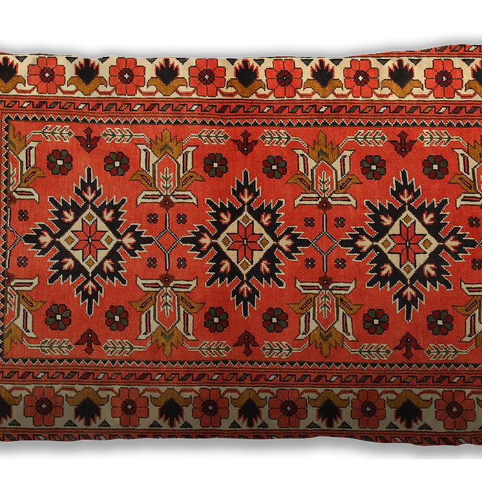 Traditional Classic Rectangular Red Lumbar Throw Pillow, 13 inch by 19 inch, lbtr806