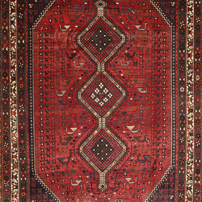 Traditional Chestnut Brown Persian Rug, tr808