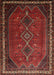 Machine Washable Traditional Chestnut Brown Rug, wshtr808