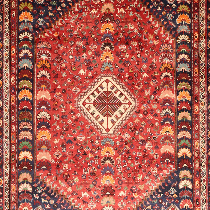 Traditional Copper Red Pink Persian Rug, tr809