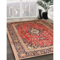 Traditional Sand Brown Medallion Rug, tr80