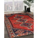 Machine Washable Traditional Brown Rug in a Family Room, wshtr810