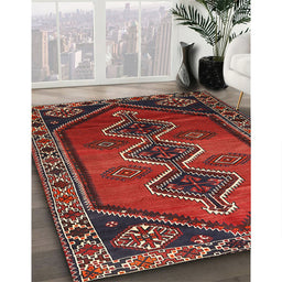 Traditional Brown Persian Rug in Family Room, tr810