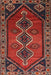 Machine Washable Traditional Brown Rug, wshtr810