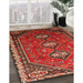 Traditional Red Persian Rug in Family Room, tr811