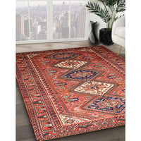 Traditional Copper Red Pink Persian Rug, tr812