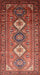 Machine Washable Traditional Copper Red Pink Rug, wshtr812