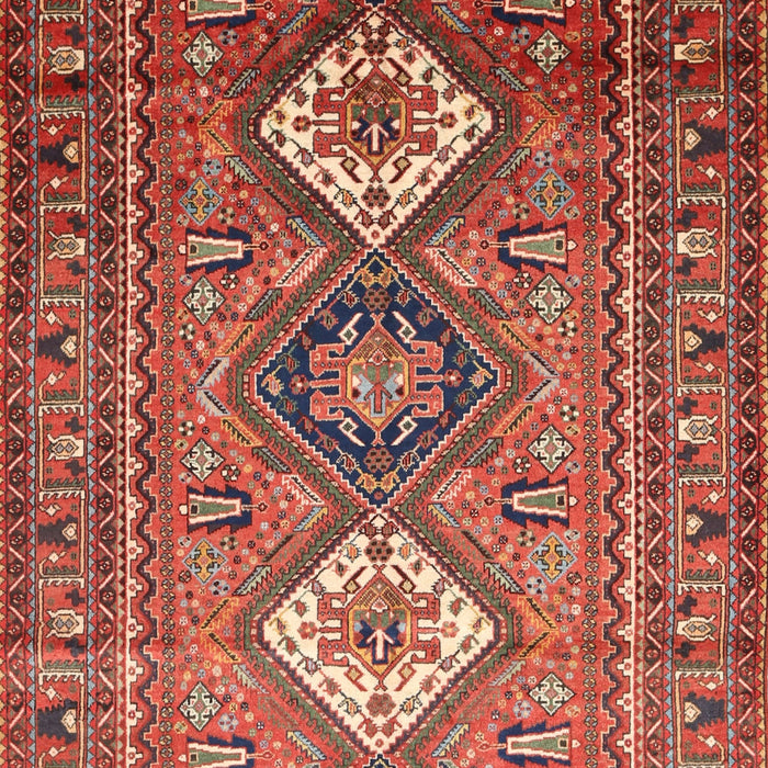 Traditional Copper Red Pink Persian Rug, tr812