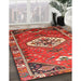 Machine Washable Traditional Orange Salmon Pink Rug in a Family Room, wshtr813