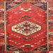 Square Traditional Orange Salmon Pink Persian Rug, tr813