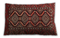 Traditional Classic Rectangular Saffron Red Lumbar Throw Pillow, 13 inch by 19 inch, lbtr814