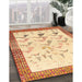 Machine Washable Traditional Brown Gold Rug in a Family Room, wshtr815