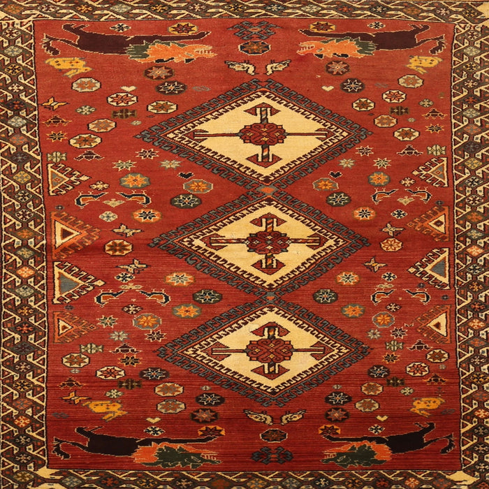 Square Traditional Red Persian Rug, tr816