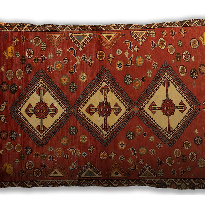 Traditional Classic Rectangular Tomato Red Lumbar Throw Pillow, 13 inch by 19 inch, lbtr816