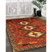 Traditional Red Persian Rug in Family Room, tr816