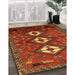 Machine Washable Traditional Tomato Red Rug in a Family Room, wshtr816