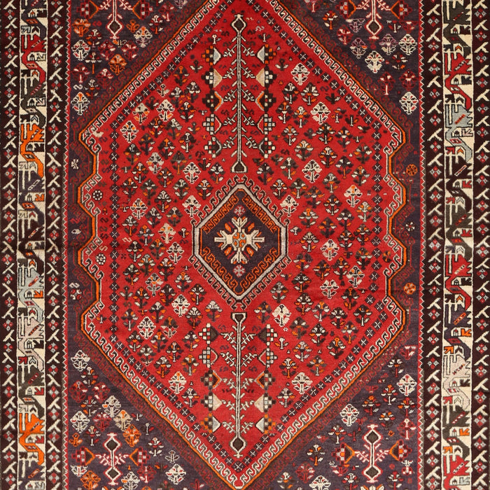 Traditional Dark Gold Brown Persian Rug, tr817