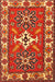 Traditional Red Geometric Rug, tr818